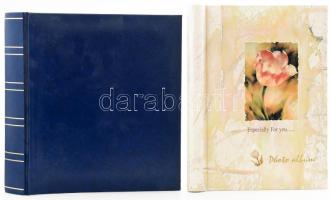 2 db modern, használatlan, üres fotóalbum, 25,5x19 cm és 24,5x21,5 cm