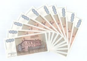 Jugoszlávia 1993. 50.000.000.000D (10x) sorszámkövetők "AA 7641986 - AA 7641995" T:I- Yugo...