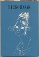 Mirko Hanák (1921-1971) cseh grafikus, festőművész képeiről 8 db színes reprodukció, 21x14 cm méretb...