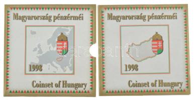1998. 50f-200Ft (10xklf) forgalmi sor + 1998. 100Ft alpakka "1848-1849. Szabadságharc 150. évfo...