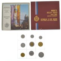 San Marino 1985. 1L-500L (9xklf) forgalmi sor, fólia tokban, tájékoztató füzettel, bélyeg kisívvel, ...