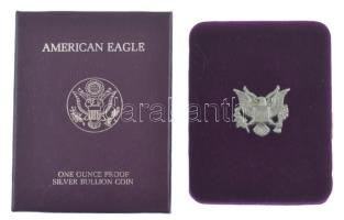 Amerikai Egyesült Államok 1988S 1$ Ag tanúsítvánnyal, dísztokban T:PP 
USA 1988S 1 Dollar Ag with c...