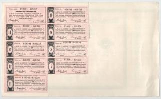 Rum 1925. "Rum és Vidéke Részvénytársaság" 50db részvénye egyben, összesen 50.000K-ról, sz...