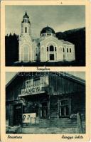 Brusztura, Lopuhiv, Lopukhiv; templom, Hangya üzlete és saját kiadása / church, cooperative shop (EK)