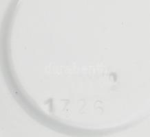 Herendi kék virágmintás mokkás csésze aljjal, d: 13,5cm, jelzett, hibátlan