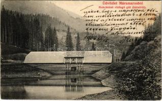 1906 Mokránka (Máramaros, Maramures); Vízfogó gát elölről / dam