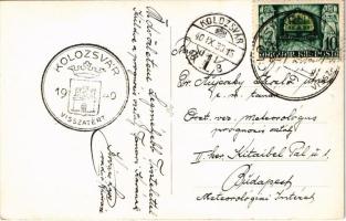 1940 Kolozsvár, Cluj; színház / theatre. photo + "1940 Kolozsvár visszatért" So. Stpl