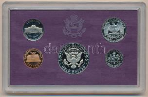 Amerikai Egyesült Államok 1986S 1c-1/2$ (5xklf) forgalmi sor eredeti tokban, tanúsítvánnyal T:PP fo....