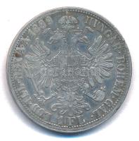 Ausztria 1889. 1Fl Ag "Ferenc József" T:2- patina, ph Austria 1889. 1 Florin Ag "Fran...