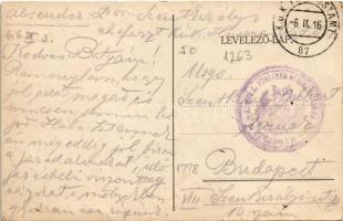 1916 Szeretetadományok gyűjtőkocsija. A Magyar Szent Korona országainak Vöröskereszt Egylete Szerete...