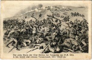 1917 A hős 12-esek első rohama Tarnawkanál 1914. VIII. 27-én / WWI K.u.k. military art (EK)