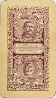 Tarokk kártya, Piatnik Nándor és Fiai Budapest, 42 lap, a hátoldalon Hindenburg és Hötzendorf táborn...