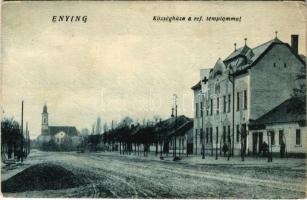 1925 Enying, Községháza, református templom (EK)