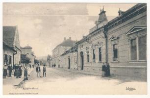 1909 Lippa, Lipova; Kórház utca. Konstantin Sándor kiadása / Hospital Street