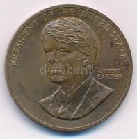 Amerikai Egyesült Államok DN Jimmy Carter bronz emlékérem (33,5mm) T:AU USA ND Jimmy Carter bronze commemorative medallion (33,5mm) C:AU