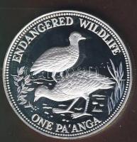 Tonga 1991. 1P Ag "Veszélyeztetett állatvilág-madarak" T:PP