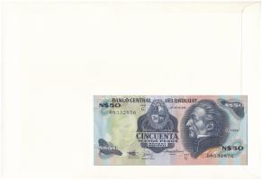 Uruguay 1989. 50P borítékban, alkalmi bélyeggel és bélyegzéssel T:AU kissé hullámos papír
Uruguay 1...