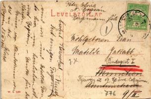 1910 Boksánbánya, Németbogsán, Deutsch-Bogsan, Bocsa Montana; Fő utca, Községháza. W.L. 1135. / Haup...