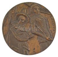 Farkas István Béla (1915-2005) DN "Cézanne" kétoldalas bronz emlékérem (88mm) T:AU