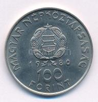 1980. 100Ft Ni "Szovjet-magyar közös űrrepülés" T:UNC,AU Adamo EM61