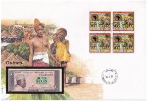 Guinea 1981. 2S felbélyegzett borítékban, bélyegzéssel T:UNC Guinea 1981. 2 Sylis in envelope with stamp and cancellation C:UNC