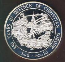 Málta 1993. 5L (10Ecu) Ag "Európa védelme" T:PP Csak 35.000db!