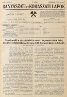 1938 Bányászati és kohászati lapok, 1938 jan.-dec., 1-24. sz. LXXI. évf, 86-ik kötet. Szerk.: Jakóby...