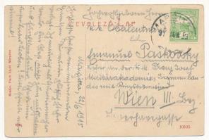 1915 Margitta, Marghita; Fő utca, templomok, Csengery Antal üzlete. Fisch Lipót kiadása 2284. (W.L. ...