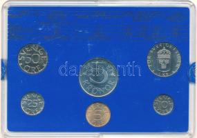 Svédország 1984. 5ö-5K (6xklf) forgalmi szett műanyag tokban T:UNC Sweden 1984. 5 Öre - 5 Kronor (6x...