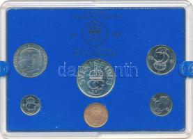 Svédország 1983. 5ö-5K (6xklf) forgalmi szett műanyag tokban T:UNC Sweden 1983. 5 Öre - 5 Kronor (6xdiff) coin set in plastic case C:UNC