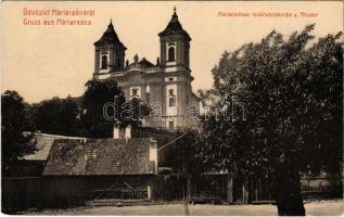 1910 Máriaradna, Mária-Radna, Radna (Lippa, Lipova); kegytemplom és zárda. W.L. (?) 3015. Csauscher József kiadása / Wohlfahrtskirche und Kloster / pilgrimage church and nunnery (EK)