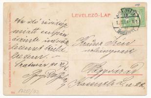 1910 Szatmárnémeti, Szatmár, Satu Mare; Pannónia kávéház, belső vendégekkel és pincérekkel. Cseplák ...