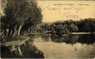 Kovászna, Covasna; Liget részlet. W.L. (?) 7269. Szabó nyomda kiadása / park (EK)