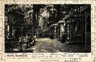 1907 Marilla, Marillavölgy, Marila; Szanatórium, Fekvő sátrak / spa, sanatorium (ázott sarok / wet corner)