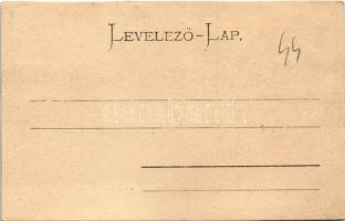 Lugos, Lugoj; Törvénykezési palota és Temes folyó. Auspitz Adolf kiadása / court, Timis riverside (r...