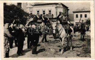 1940 Nagybánya, Baia Mare; bevonulás / entry of the Hungarian troops (fl)