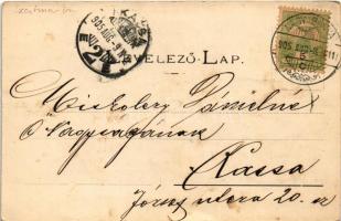 1905 Nagybánya, Baia Mare; Szent István torony / tower (fl)