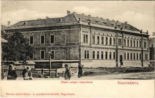 1910 Nagybánya, Baia Mare; Állami polgári leányiskola. Kovács Gyula kiadása / girls school (EK)