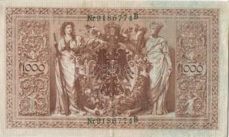 Német Birodalom / Császárság 1910. 1000M (3x) egymás utáni ill. kis ugrású sorszámokkal T:II-/III+