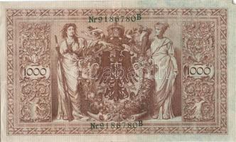 Német Birodalom / Császárság 1910. 1000M (3x) egymás utáni ill. kis ugrású sorszámokkal T:II-/III+