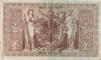 Német Birodalom / Császárság 1910. 1000M (3x) egymás utáni ill. kis ugrású sorszámokkal T:II-/III+