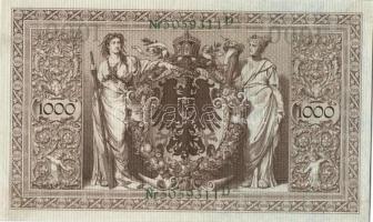Német Birodalom / Császárság 1910. 1000M (2x) egymás utáni sorszámokkal T:II