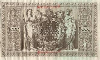 Német Birodalom / Császárság 1910. 1000M (4x) közte kis ugrású sorszámokkal T:II