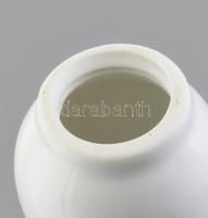 Herendi kék virágmintás só és bors szóró, jelzés nélkül, kis kopással, alsó záró nélkül. m: 5 cm