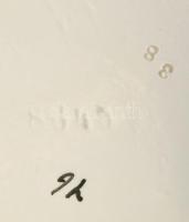 Antik váza, 2db, fajansz, jelzés nélkül, egyik figura feje ragasztott, m: 32 cm