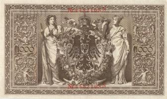 Német Birodalom / Császárság 1910. 1000M (3x) egymás utáni ill. kis ugrású sorszámokkal T:II+