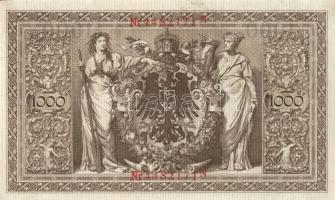 Német Birodalom / Császárság 1910. 1000M (3x) egymás utáni ill. kis ugrású sorszámokkal T:II+