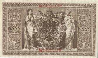 Német Birodalom / Császárság 1910. 1000M (4x) egymás utáni sorszámokkal T:II+