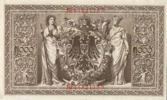 Német Birodalom / Császárság 1910. 1000M (4x) egymás utáni sorszámokkal T:II+