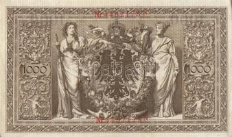 Német Birodalom / Császárság 1910. 1000M (4x) egymás utáni sorszámokkal T:II+